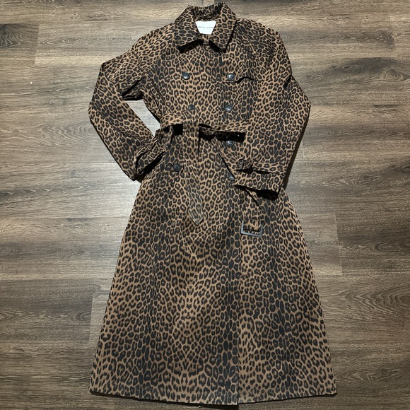 Rebecca Minkoff Jackets & Blazers - NWT REBECCA MINKOFF LEOPARD TRENCH COAY